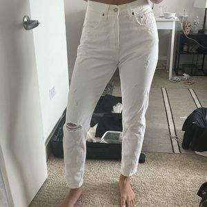 Levi’s skinny white jeans